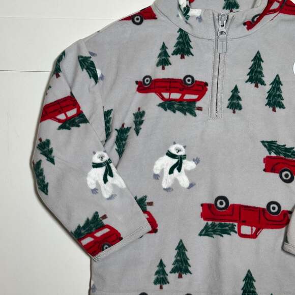 NWT Carter's Toddler Boy’s Winter Fleece Pullover Size 4T - Picture 2 of 5